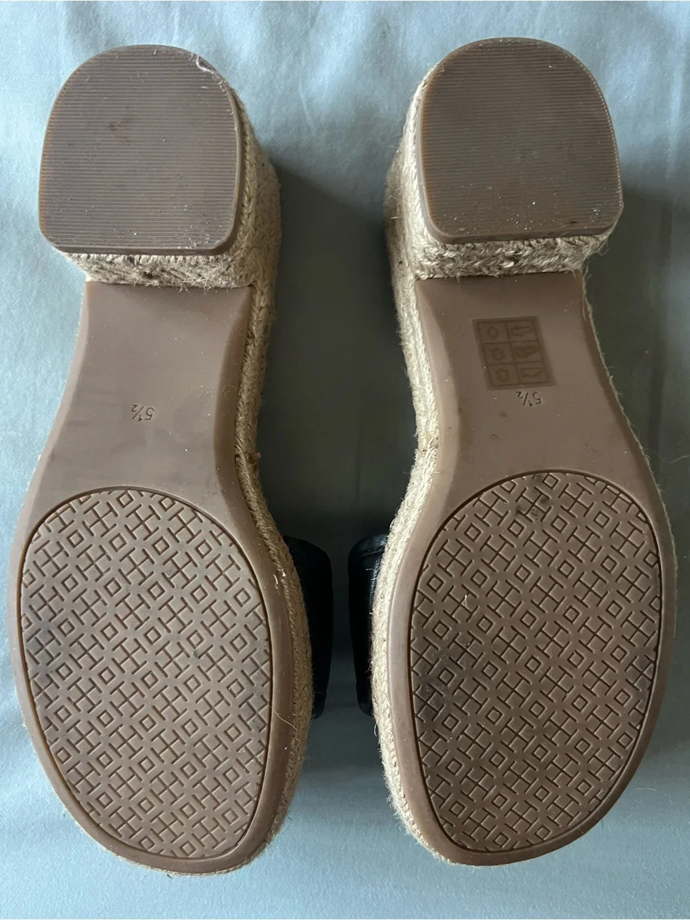 Tory Burch Black Slide Wedge Sandals 5.5 US